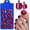 Dark Red, variant on 144 count Nude Press  Toenails Women   Press ons, Nude  Press  Nails  Toenails Square    Tips Glue  Toenail False   Stick   Nails Kit with Glue Tab