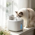 thumbnail image 6 of AURIGATE Smart Pet Water Dispenser Fountain, Wireless Automatic Circulating Filtered Cat Water Feeder with Battery, Induction Drinking Device for Kitty, White, 6 of 6