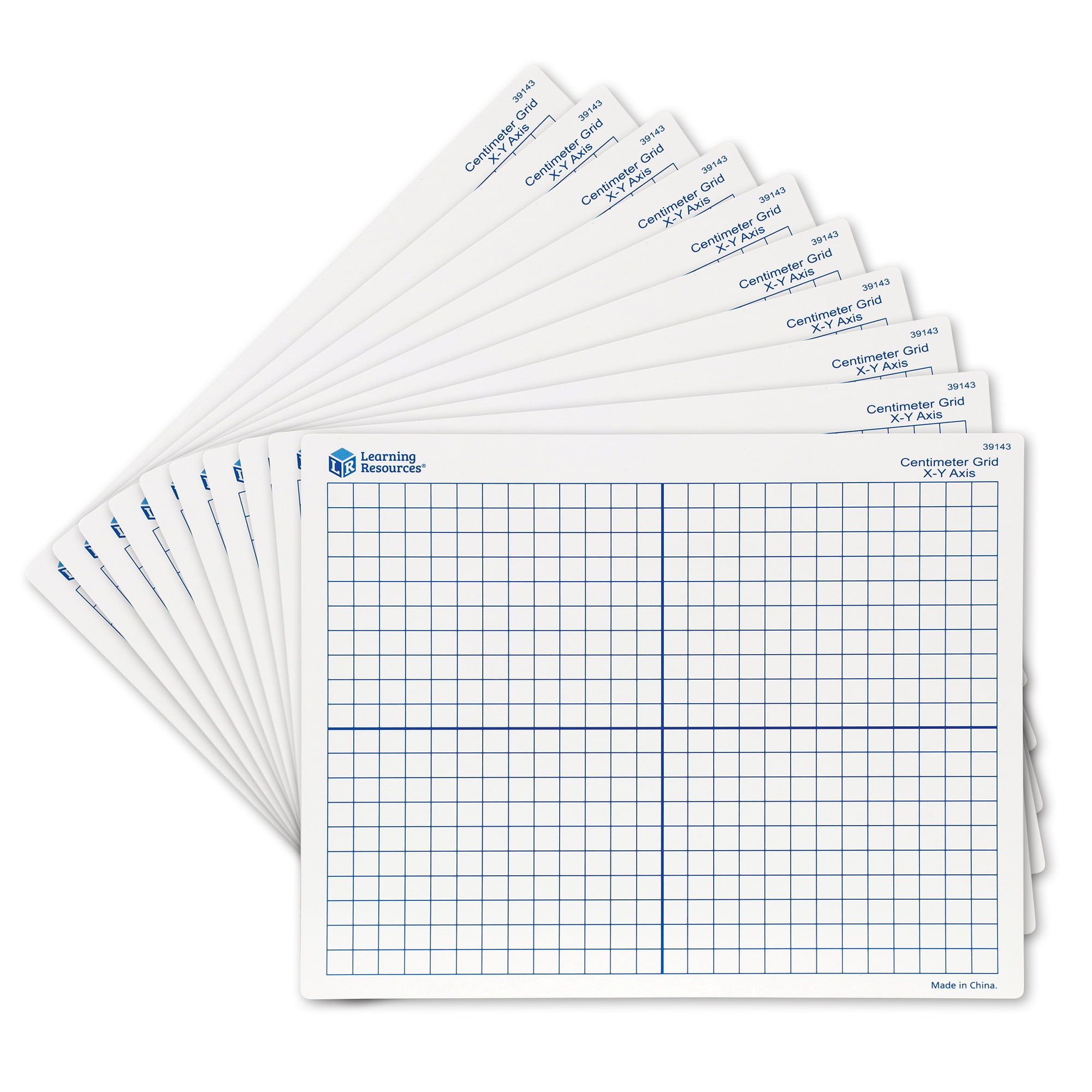Learning Resources Dry Erase DoubleSided XY Axis Mats