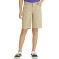thumbnail image 4 of Real School Juniors' Flat Front Low Rise School Uniform Shorts, 4 of 6