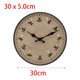 thumbnail image 4 of Reloj al aire libre Reloj colgante Resina resistente al agua Durable Simple Novedad Redondo Reloj de jardín Reloj de pared para Pasillo Dormitorio, 4 of 9