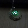 thumbnail image 1 of Coeur de Lune Mignon Brille dans le Collier Sombre, 1 of 5
