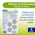 thumbnail image 3 of Plink Washing Machine & Dishwasher Odor Freshener and Cleaner Tablets, 4 Lemon Tablets, 3 of 11