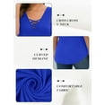 thumbnail image 3 of Anygrew Summer Womens Sleeveless Criss Cross Casual Tank Tops Basic Blouse, 3 of 8