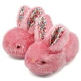 thumbnail image 2 of XIYON Toddler Slippers Boys Girls Winter Girls Slippers Cozy Bunny Shoes For Kids Soft Indoor Outdoor Comfortable Toddler Footwear 5.5-6 Years, 2 of 5
