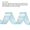 thumbnail image 3 of Unique Bargains 1 Inch 50 Yard Wide Satin Ribbon with Gold Edges Grosgrain Fabric Ribbon for Gift Wrapping, Light Blue, 3 of 7