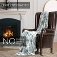 thumbnail image 4 of Everlasting Comfort Luxury Polyester Throw Blanket - Soft, 65”x50” (Arctic Blue), 4 of 9