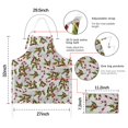 thumbnail image 7 of White Christmas Candy Cane Apron-Garden Aprons for Women with Pockets-Cotton Linen Waterproof Kitchen Cooking Gardening Aprons Adjustable for Kitchen,Cooking,BBQ and Salon 32"x27", 7 of 7