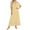 Yellow, variant on Hauaitttt Women Solid Color Lace Splice Short Sleeve Nightgown Cute Comfortable Sleepwear Home Dress Women Nightshirt Short Nightgown Sleepwear Summer Womens Soft Nightgowns Summer Sleep Gowns