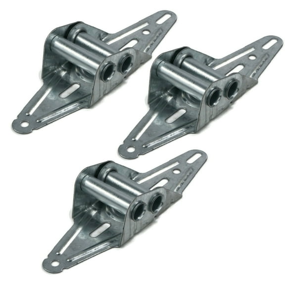 The ROP Shop (Pack of 3) Overhead Garage Door #2 Hinges, Narrow Body for Edge Panel Mounting