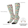 thumbnail image 4 of Rateoe Colorful Spots Pattern Women’s Knee High Crew Socks,Trouser Socks Comfortable, Breathable, Moisture-Wicking and Soft, 4 of 6