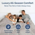 thumbnail image 4 of CGK Linens Premium Down Alternative Comforter - California King Size All-Season Fluffy & Cozy Duvet Insert, Light Grey, 4 of 7