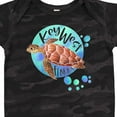 thumbnail image 4 of Inktastic Key West, Florida Swimming Sea Turtle with Bubbles Boys or Girls Baby Bodysuit, 4 of 5