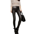 thumbnail image 4 of GOOHOCHY 1PC Otoño e Invierno más Leggings de piel sintética mate elásticos gruesos para mujer Leggings delgados talla M, 4 of 8