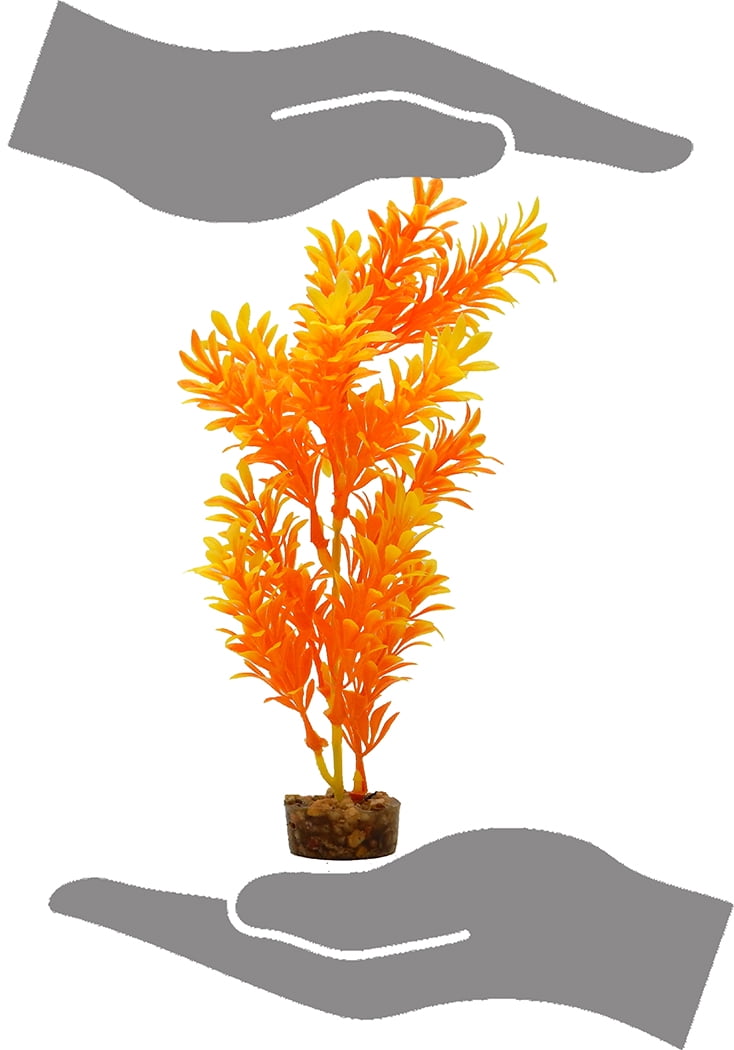 (2 pack) Aqua Culture Wild Flower Aquarium Plant Decoration, Assorted