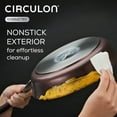thumbnail image 3 of Circulon Symmetry 10" and 12" Hard-Anodized Nonstick Fry Pan/Frying Pan Set, Merlot, 3 of 7