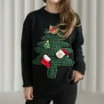 thumbnail image 1 of TIMIFIS Uglys Christmas Sweaters pour Femmes Automne Manches Longues Mignon Renne Arbre de Noël Imprimé Col Rond Chandail Décontracté Hiver Extensible Tricoté, 1 of 4