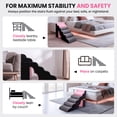 thumbnail image 4 of 6 Tiers Dog Stairs for High Bed, 30 Inch Height 6 Steps Soft Foam Spliced Dog Steps for Bed, Non-Slip Sturdy Pet Stairs, Ramp for Small, Older Pets, 4 of 8