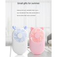 thumbnail image 4 of Guardoinrt Portable Mini Fan Handheld Personal USB Table Pocket Rechargeable Fans White Deer 1Set, 4 of 6