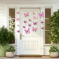 thumbnail image 6 of 3D Pink Butterfly Wall Stickers 24 Pcs Butterflies Decal Waterproof Mural Wall Sticker for Home and Room Decoration, Bedroom Showcase Wall Art Decor Refrigerator Magnet, 6 of 8