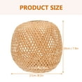 thumbnail image 2 of BRIGHTFUFU 1Pcs Bamboo Pendant Lamp Shade Hand Made for Rustic Home Lighting, 2 of 5