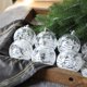 thumbnail image 4 of 6 piezas de bolas de nieve blancas para adornos navideños, adornos para árboles de Navidad, bolas transparentes, adornos navideños colgantes para el hogar y la Navidad, 4 of 5