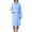 Light Blue, variant on HappyYEE Women’s Fleece Warp Bathrobe - Winter Shawl Collar Soft Robe with Pockets - Plush Cozy Home Loungewear Tie Waits Robe
