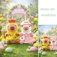thumbnail image 2 of Peluche de Capibara 26.5 cm (10.4 in), Muñeco Suave con Atuendo de Pascua y Primavera, Regalo para Canasta de Pascua, Decoración y Colección, 2 of 5