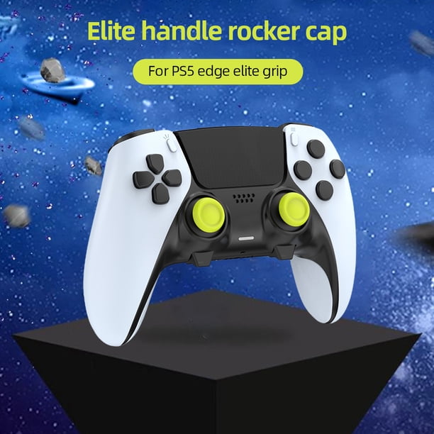 Tapas De Agarre 3D Thumbstick 6pcs 3D Thumbstick Grip Caps para PS5 Edge Elite Joystick Gamepad (Amarillo)
