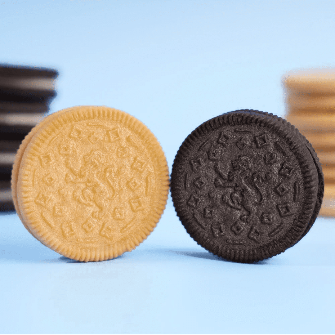 Rip Van Leos Cookies & Creme Sandwich Cookies, Low Carb, 2g Sugar, 10 Packs (40 Cookies, 1.69 oz Each)