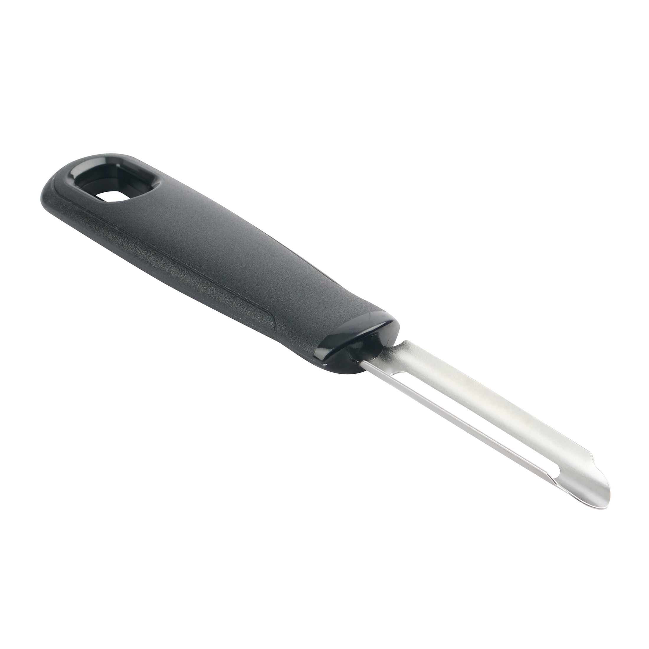 Mainstays 6in Stainless Steel Fruit and Vegetable Peeler, Black