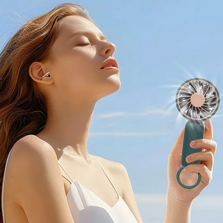 

PNNJI Kids Teen Handheld Fan Low Noise Handheld Fan Rechargeable 3-speed Suitable for Outdoor Travelling Indoor Office and Home Use. Back to College Clearance 2025 New (J)