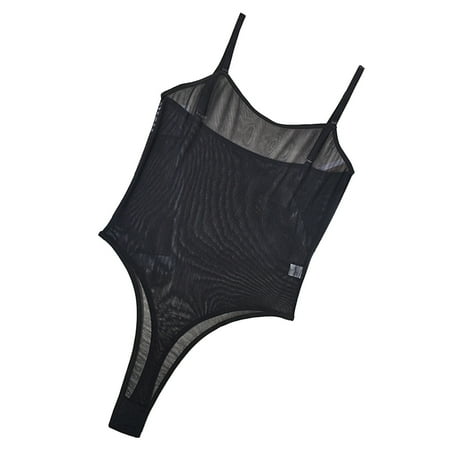 Yuhangmm Women See Through Mesh Sexy Backless SSduction Solid Color Sexy Underwear Sexy Lingerie