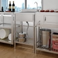 thumbnail image 7 of Utility Sink, Freestanding Single Bowl Laundry Sink with Hot and Cold Water, Stainless Steel Sink with Storage Shelf for Kitchen and Bathroom, 7 of 7