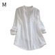 thumbnail image 1 of Camisa de mujer Manga larga Primavera Otoño Blusa Cuello en V Chica Top suelto, Blanco, M Jumpingount AP000936-05, 1 of 7