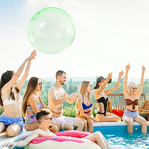Bola de burbujas al aire libre aire agua globo divertido fiesta jugar juegos juguete (verde)