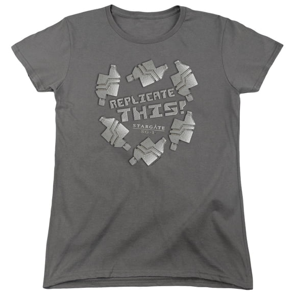 Sg1 Replicate This Women's T-Shirt Charcoal