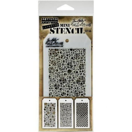 UPC: 0787790631217 | Stampers Anonymous MTS-46 Mini Layered Stencil Set – No. 46