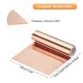 thumbnail image 2 of Copper Sheet Roll 2000mm x 100mm x 0.05mm, 99.9% Pure Copper Strip Copper Flashing Metal Foil Plate for DIY Projects, 2 of 6