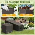 thumbnail image 6 of Homall 2-Pack 32" Tall Outdoor Plastic Planters with Inside Pots, Rattan - Patterned for Patio Decor, 6 of 7