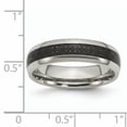 thumbnail image 6 of Titanium Polished w/Black Carbon Fiber Inlay 6mm Band, 6 of 11