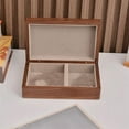 thumbnail image 3 of Walnut Mini Jewelry Box Simple Design Natural Wood Walnut Necklace Bracelets Jewel Display Organizer, 3 of 6