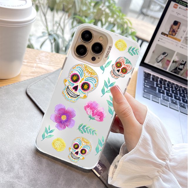 ¡Haga una declaración con esta elegante y protectora funda plateada de doble capa para iPhone 15 Pro Max 14 13 12 Pro 11!