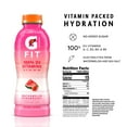 thumbnail image 3 of Gatorade Fit Electrolyte Beverage, Healthy Real Hydration, Watermelon Strawberry, 16.9.oz Bottles (12 Pack), 3 of 3