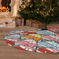 thumbnail image 5 of KLL 30" Christmas Tree Skirt Cute Cars Xmas Tree Skirts Mat for New Year Xmas Holiday Party Indoor Outdoor Home Decoration, 5 of 5
