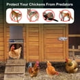 thumbnail image 5 of Automatic Chicken Coop Door Life Basis Solar Powered Chicken Door Aluminum Coop Door Opener for Poultry with Remote Control, 5 of 8