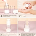 thumbnail image 5 of 6PCS transparent cosmetic bottle lotion bottle travel dispenser refillable container/basic travel pump bottle shampoo, 5 of 6