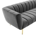 thumbnail image 4 of Modway Favour Channel Tufted Performance Velvet Sofa, Multiple Colors, 4 of 8