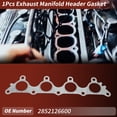thumbnail image 2 of 1 Pc Exhaust Manifold Header Gasket for Hyundai Accent 1996-2011 for Kia Rio 2006-2011 Engine Manifold Exhaust Gasket No.2852126600, 2 of 6