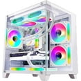 thumbnail image 4 of Hoengager Gaming PC INTEL Core i5 13400F 2.5 GHz, RTX 5060 8GB, 32GB DDR4 RAM 3200MHz,1TB PCIe SSD, WIFI&Bluetooth Windows 11-White, 4 of 7
